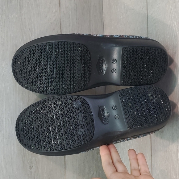 Croc Womens Neria Pro Triple Comfort Floral Rubber Clogs shoes sz 11 - Picture 10 of 11